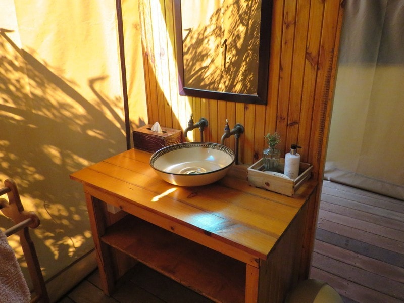 Amakhala Eastern Cape Safari Accommodation Woodbury Tented Camp Family Tent Bathroom Min